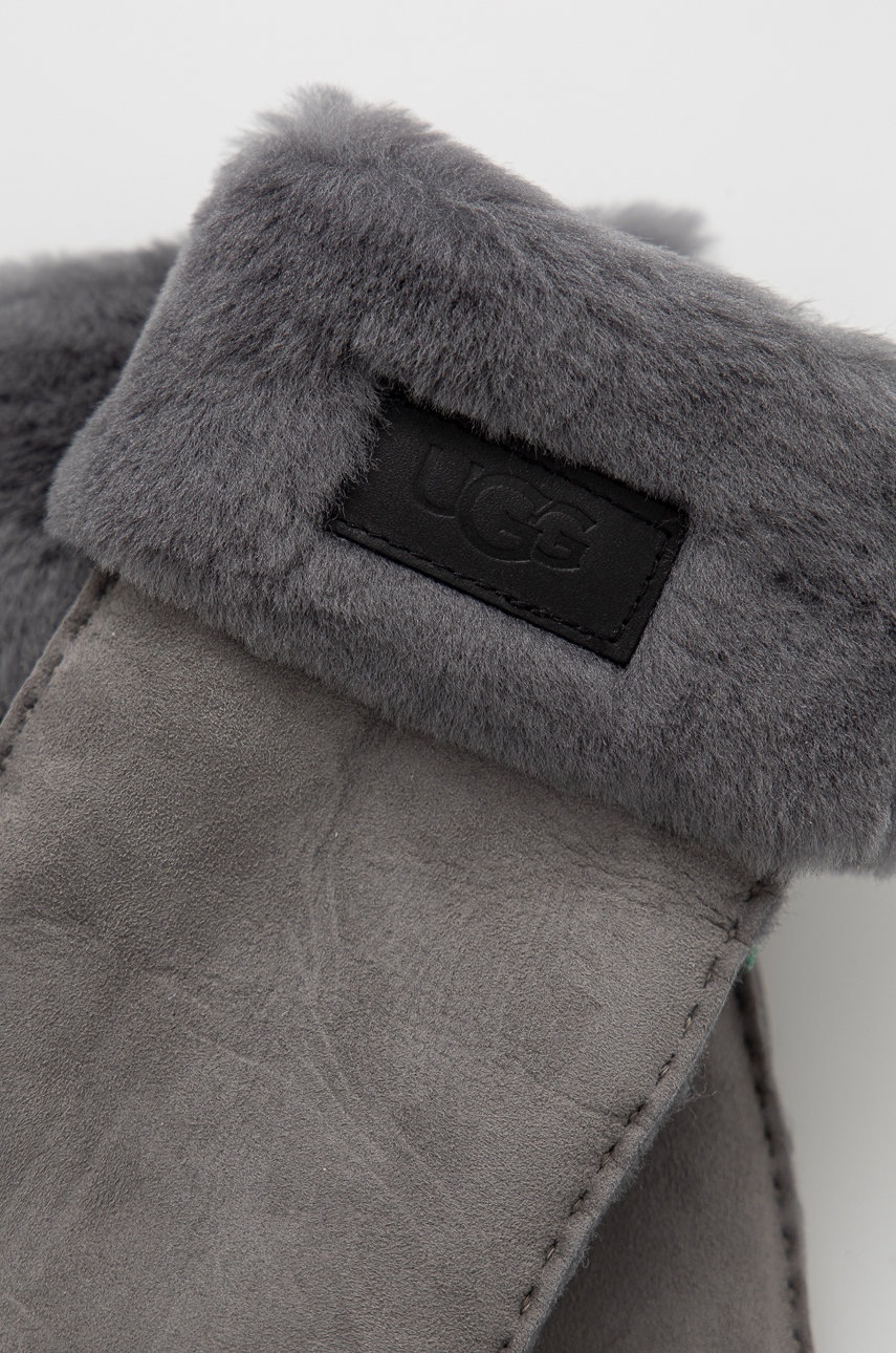 

Замшеві рукавички UGG жіночі колір сірий