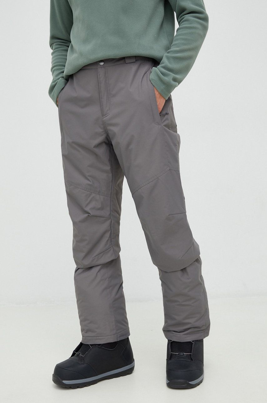 Kalhoty Columbia Bugaboo šedá barva - šedá - Podšívka 1: 100 % Nylon Podšívka 2: 100 % Polyeste