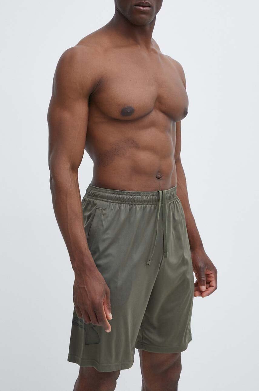 Under Armour pantaloni scurți de antrenament Tech Graphic culoarea verde, 1306443 Under Armour pantaloni scurți de antrenament Tech Graphic culoarea verde, 1306443