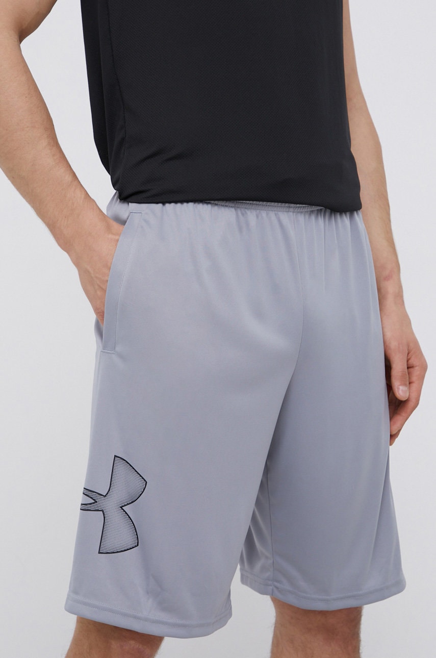 Under Armour Pantaloni Scurti De Antrenament Tech Graphic Barbati, Culoarea Gri