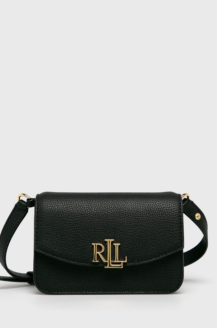 

Lauren Ralph Lauren - Кожена чанта, Черен