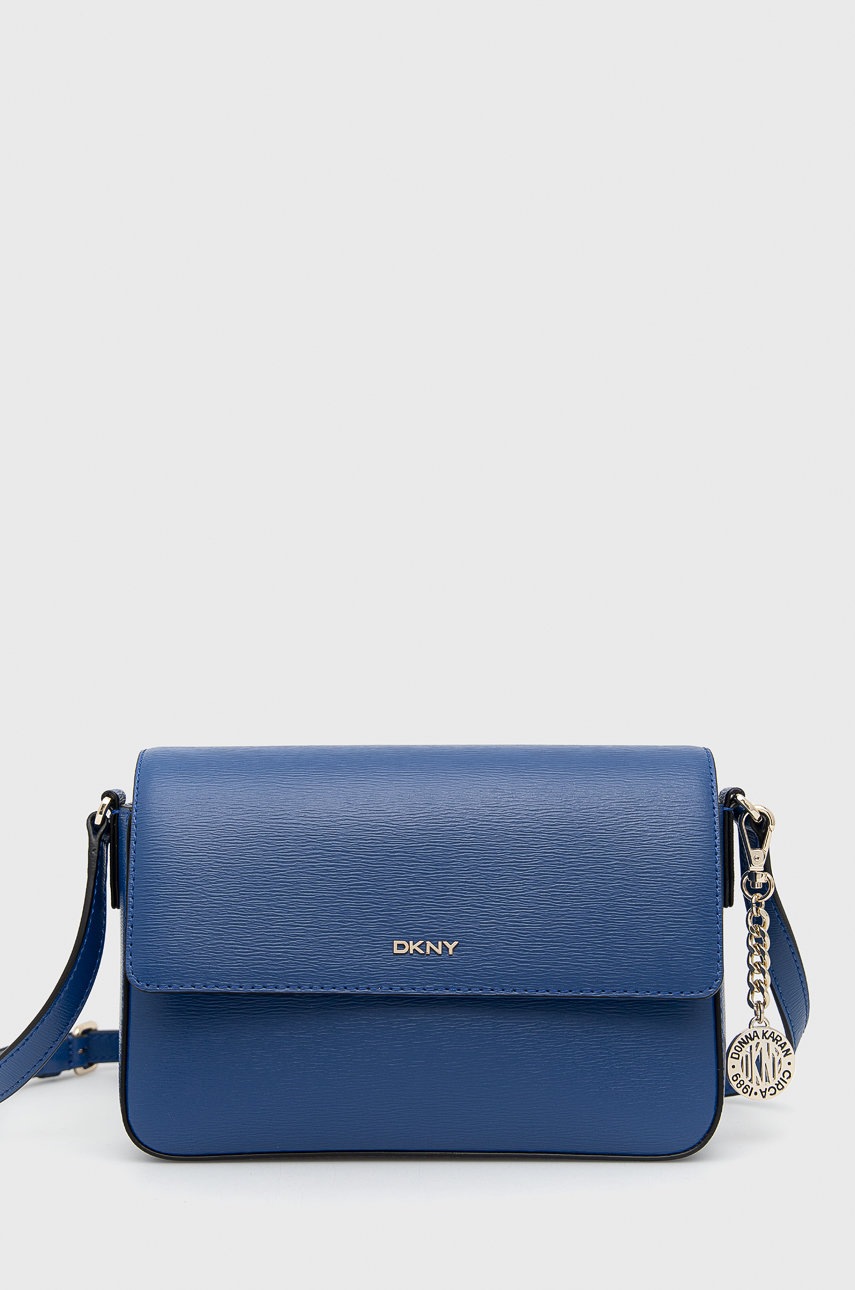

Dkny - Кожена чанта, Тъмносин