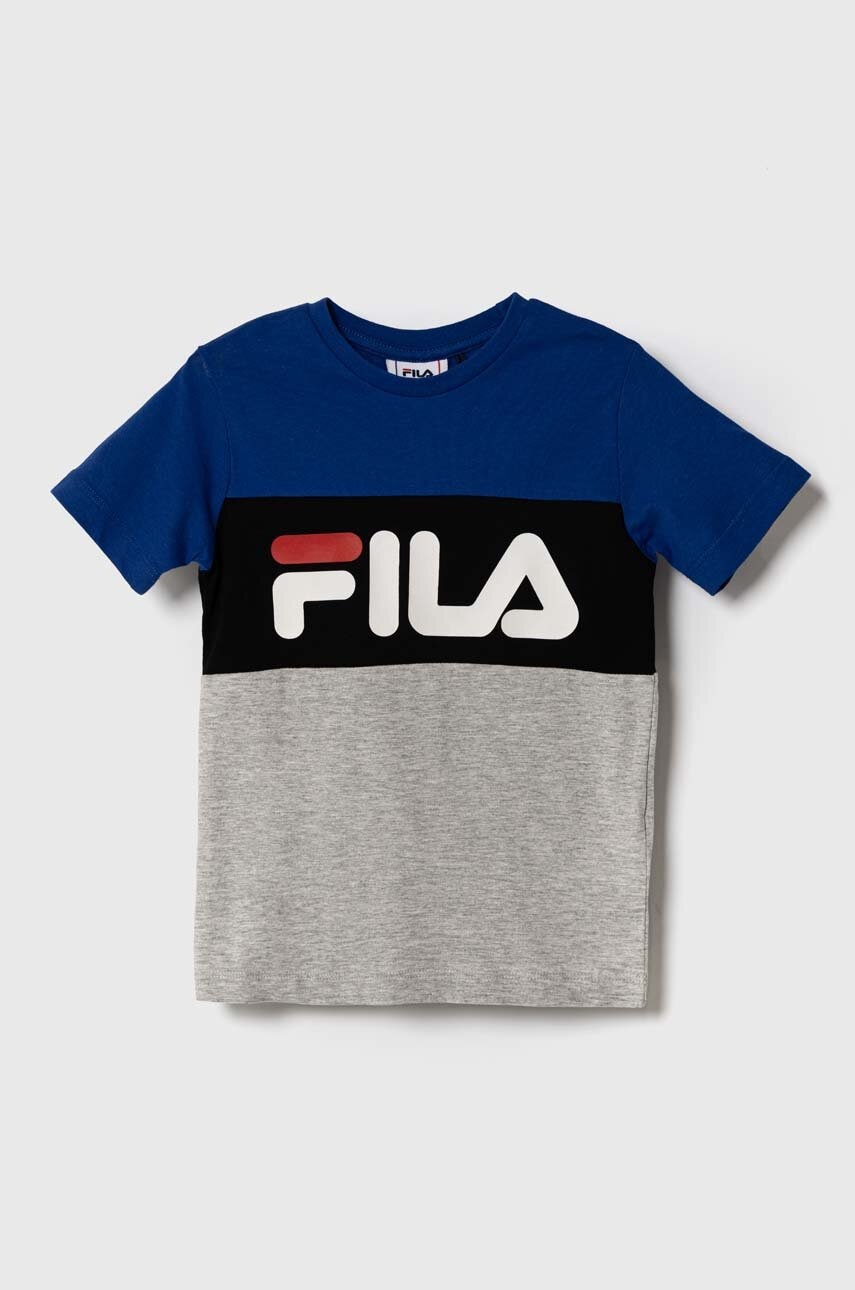 Футболка Fila цвет серый с принтом Футболка Fila цвет серый с принтом