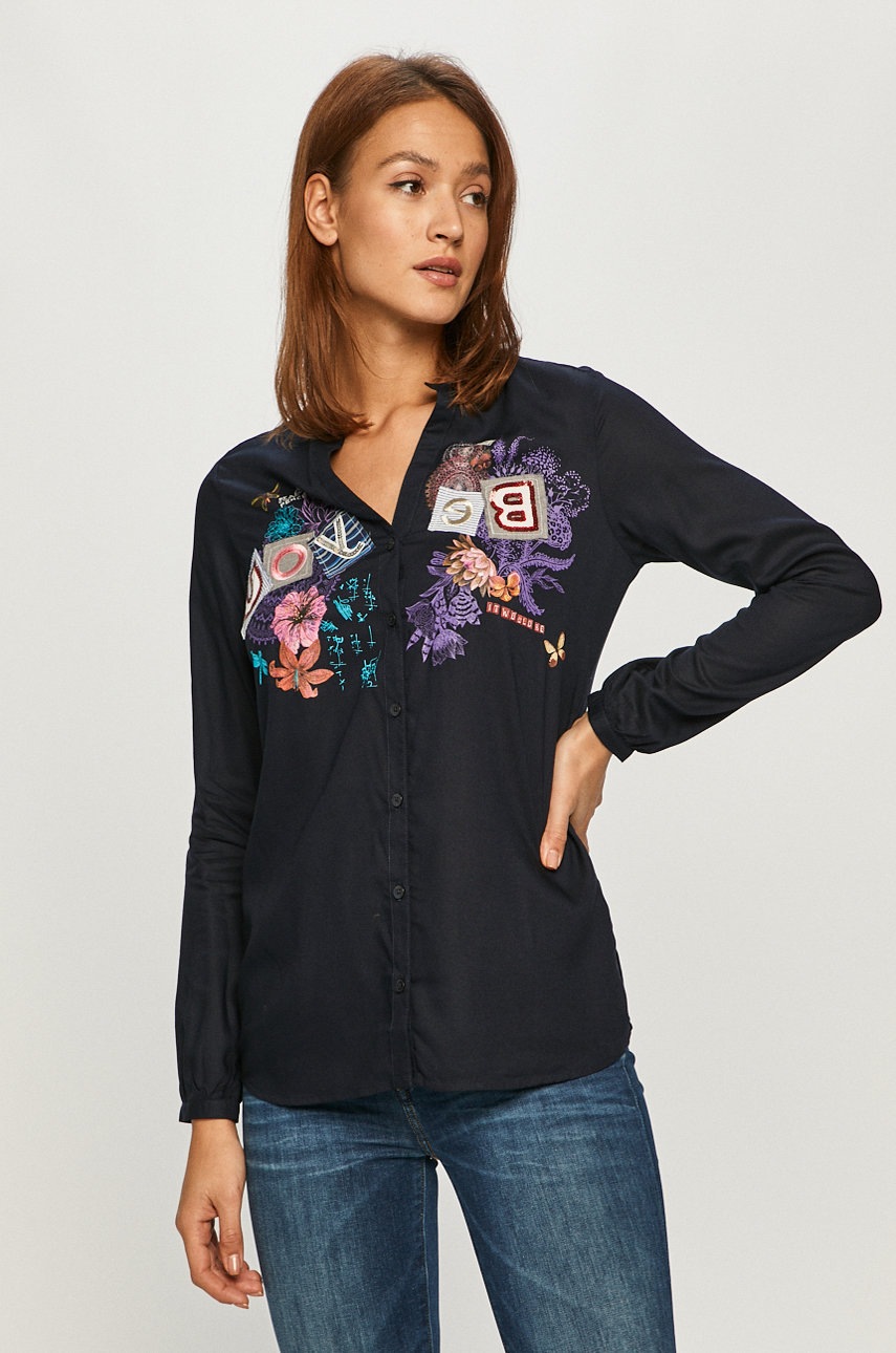 

Desigual - Рубашка, Тёмно-синий