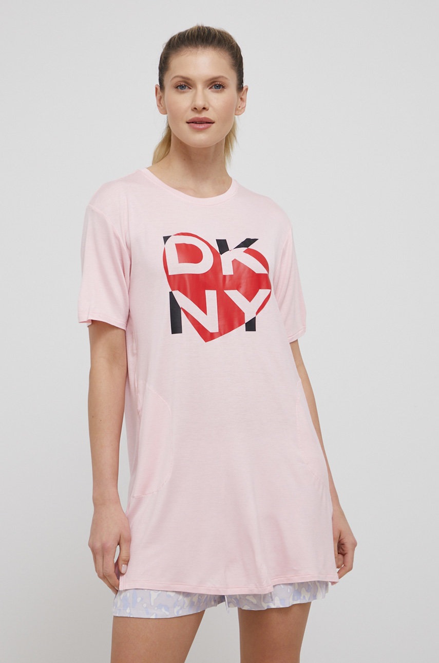 

Нощница Dkny дамска в розово, Розов