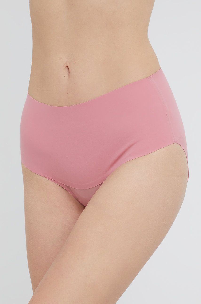 Tvarující kalhotky Spanx růžová barva - růžová -  Hlavní materiál: 78 % Nylon
