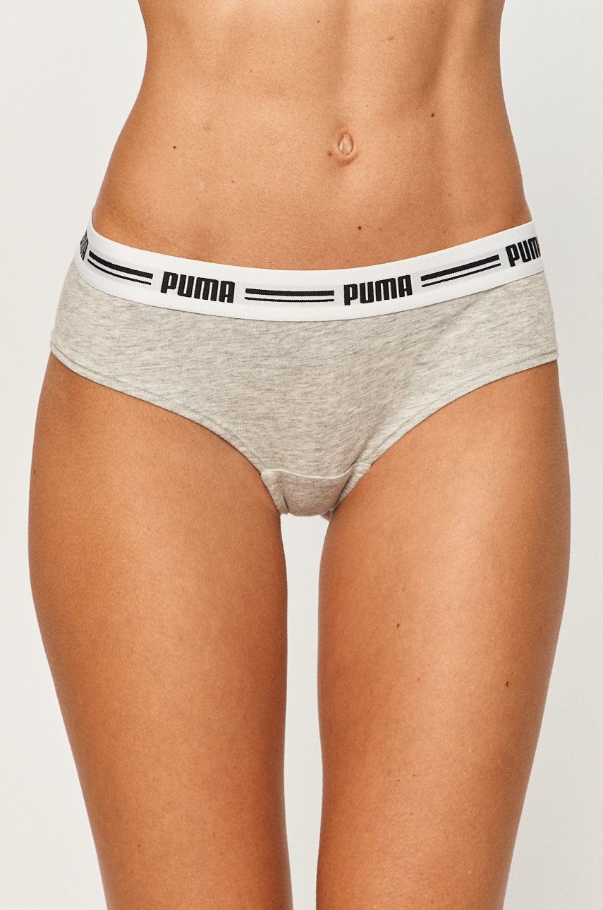 Puma - Kalhotky brazilky (2-pack) 907856 - šedá -  Materiál č. 1: 57% Bavlna