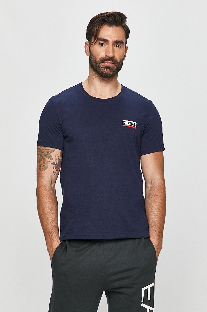 

Polo Ralph Lauren - Тениска с яка на пижама с къси ръкави, Тъмносин