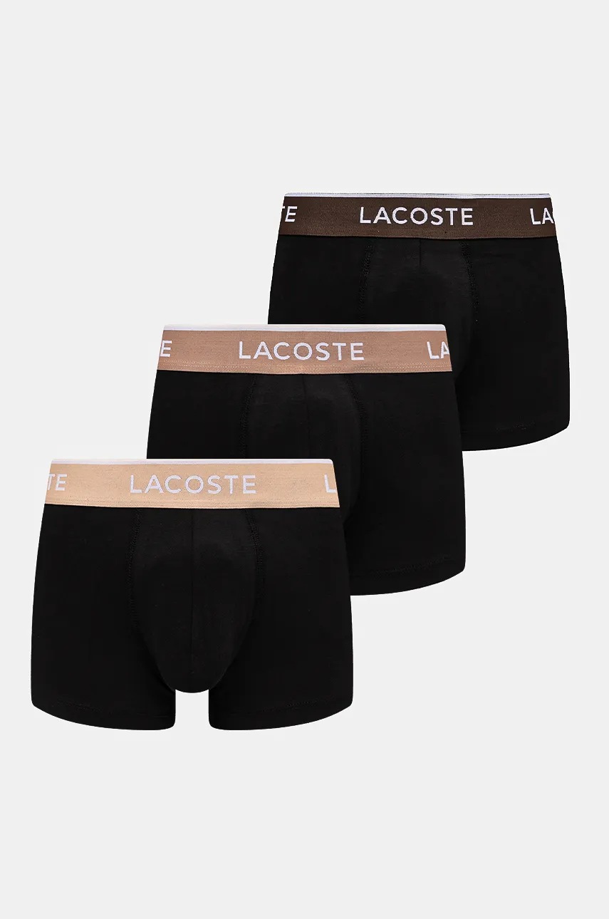 

Боксерки Lacoste (3 броя) в черно, Кафяв