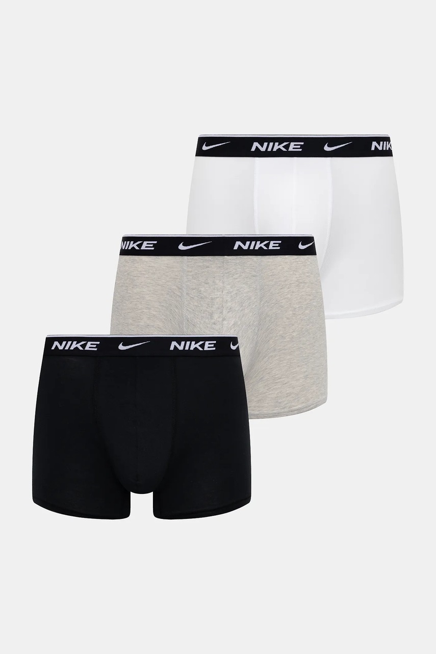 Nike boxeri (3-pack) barbati, culoarea alb