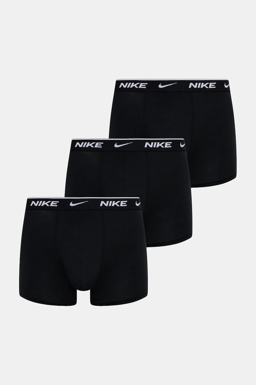 Nike bokserki (3-pack) męskie kolor czarny
