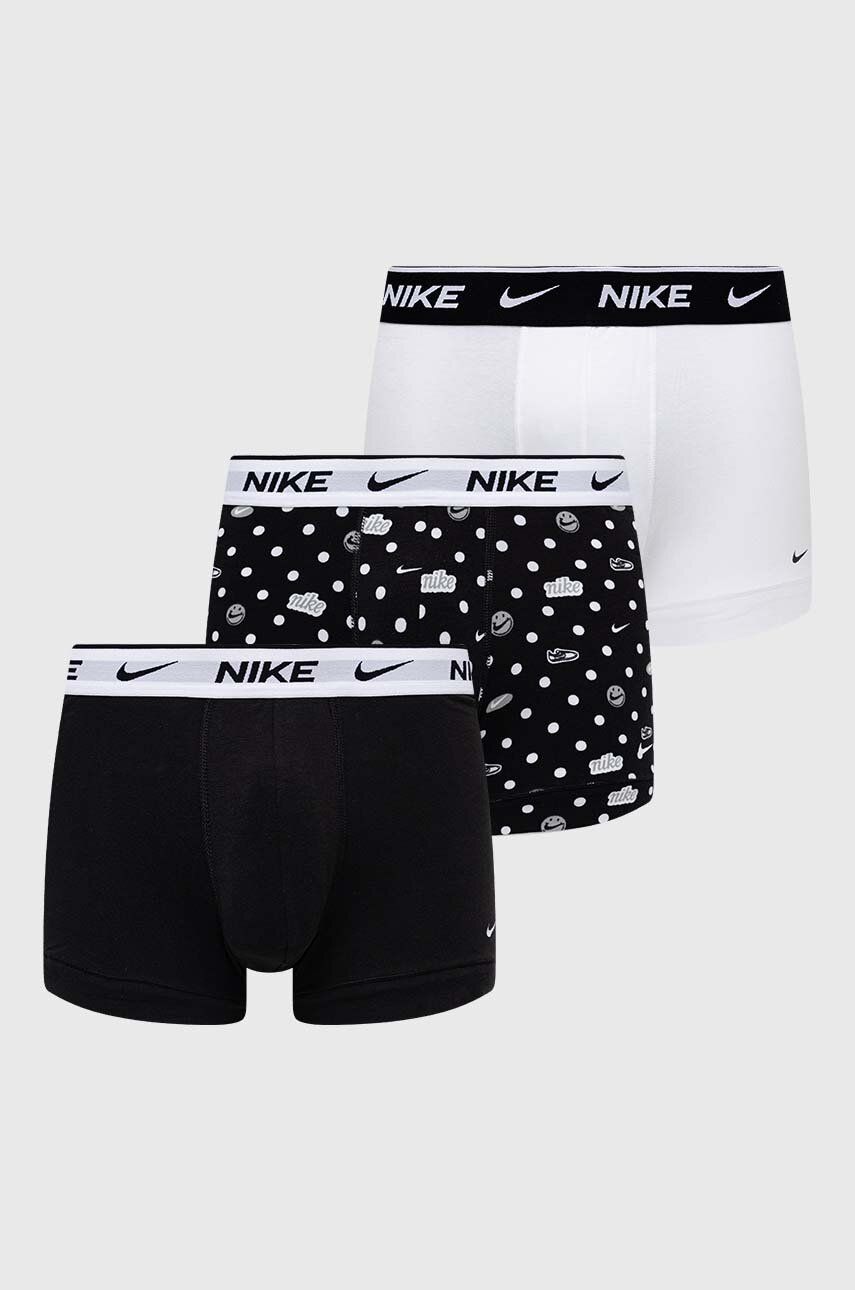 Nike boxeri 3-pack barbati, culoarea alb