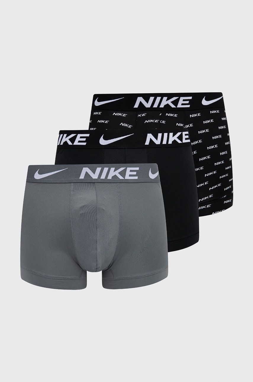 Nike boxeri (3-pack) bărbați, culoarea gri answear.ro
