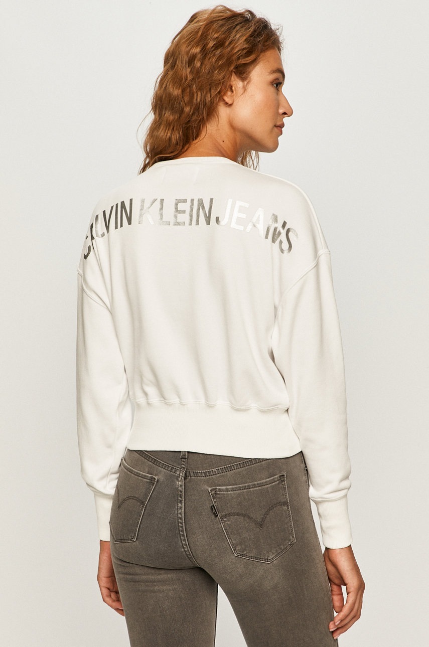 

Calvin Klein Jeans - Суичър, Бял