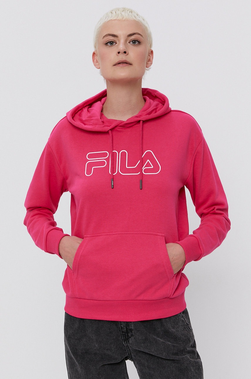 

Кофта Fila жіноча колір рожевий з принтом