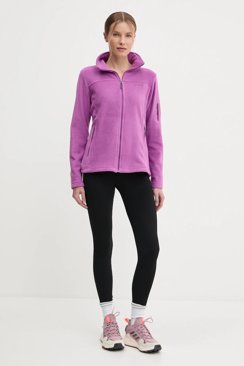 Спортивная кофта Columbia Fast Trek цвет бирюзовый однотонная 1465351 Спортивная кофта Columbia Fast Trek цвет бирюзовый однотонная 1465351