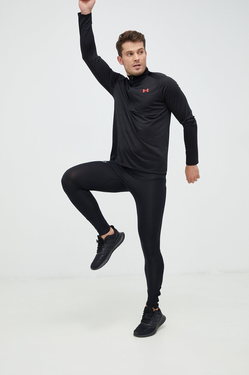 

Лонгслів Under Armour колір чорний однотонна