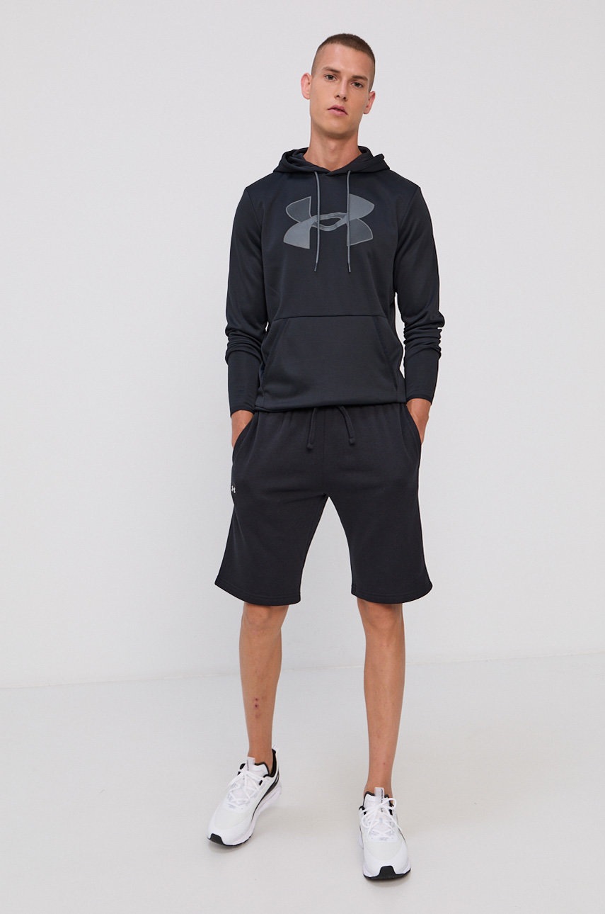 

Кофта Under Armour 1357085.001 мужская цвет чёрный с принтом