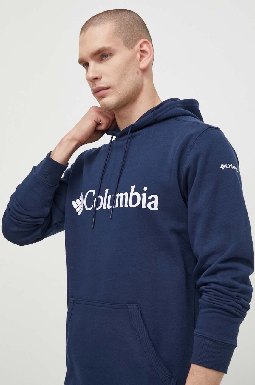 Columbia bluză CSC Basic Logo bărbați, culoarea roșu, cu glugă, cu imprimeu 1681664 Columbia bluză CSC Basic Logo bărbați, culoarea roșu, cu glugă, cu imprimeu 1681664