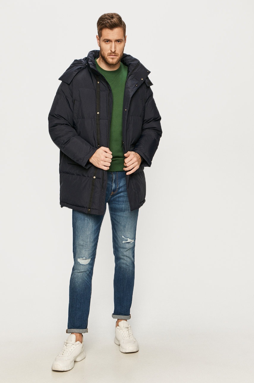 

Кофта Lacoste чоловіча колір зелений однотонна