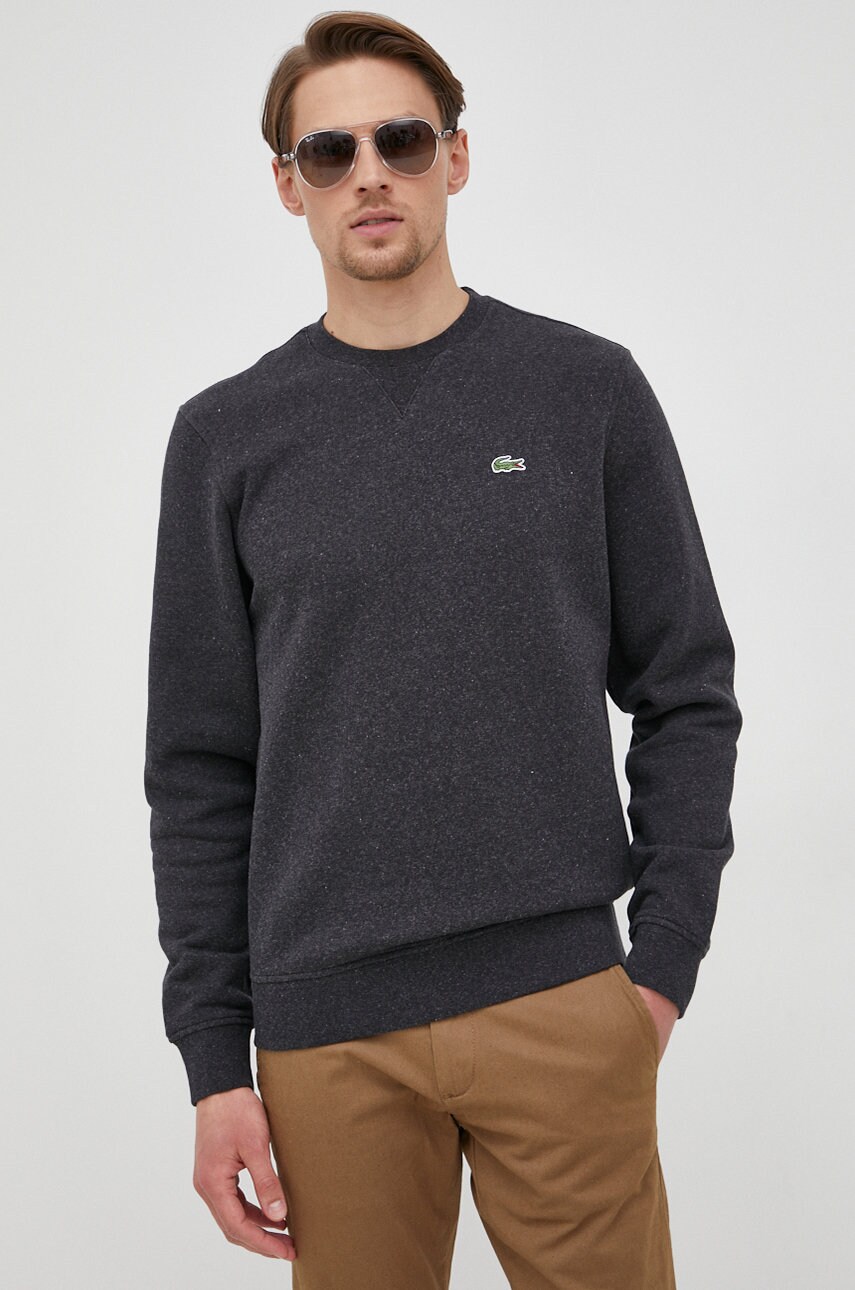 

Кофта Lacoste мужская цвет бежевый однотонная