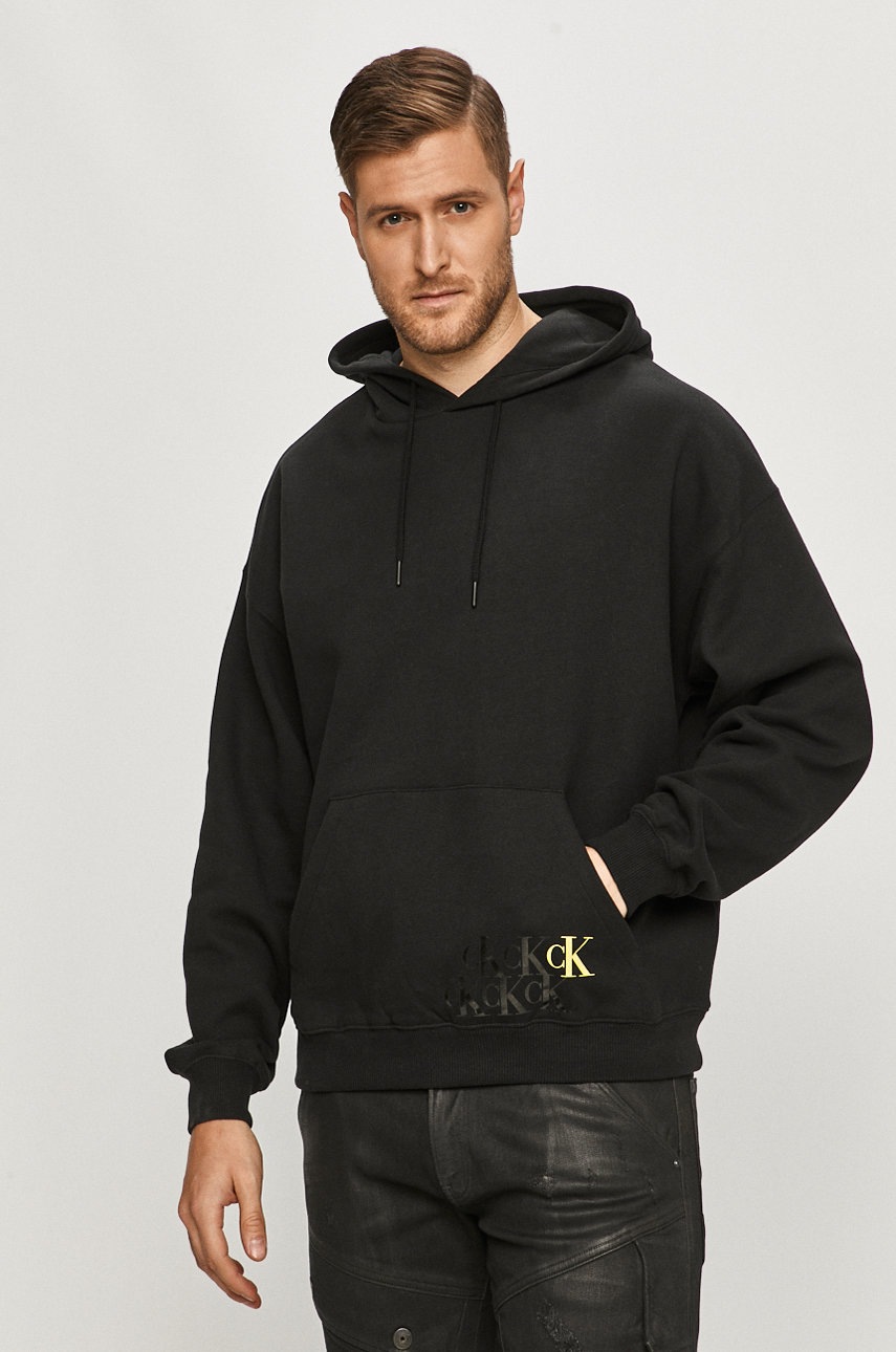 

Calvin Klein Jeans - Памучен суичър, Черен