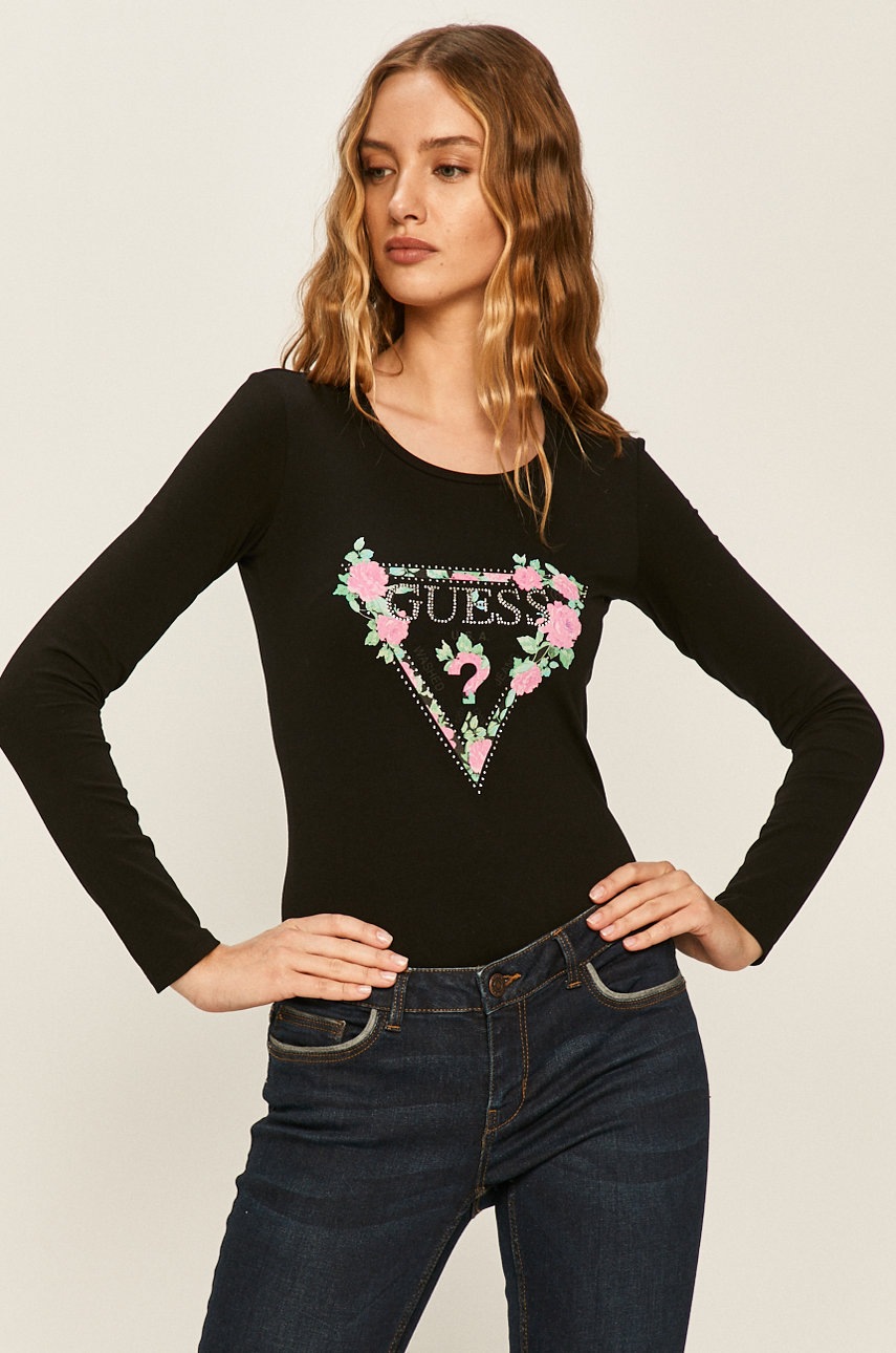 

Guess Jeans - Лонгслив, Чёрный