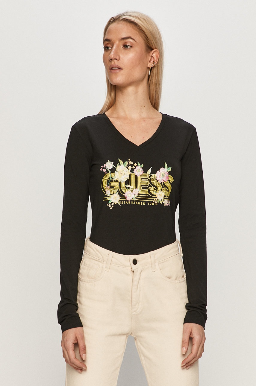 

Guess Jeans - Лонгслив, Чёрный