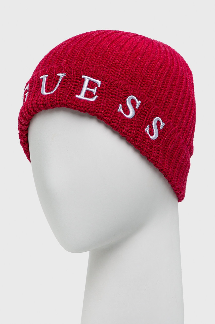 

Детская шапка Guess цвет розовый