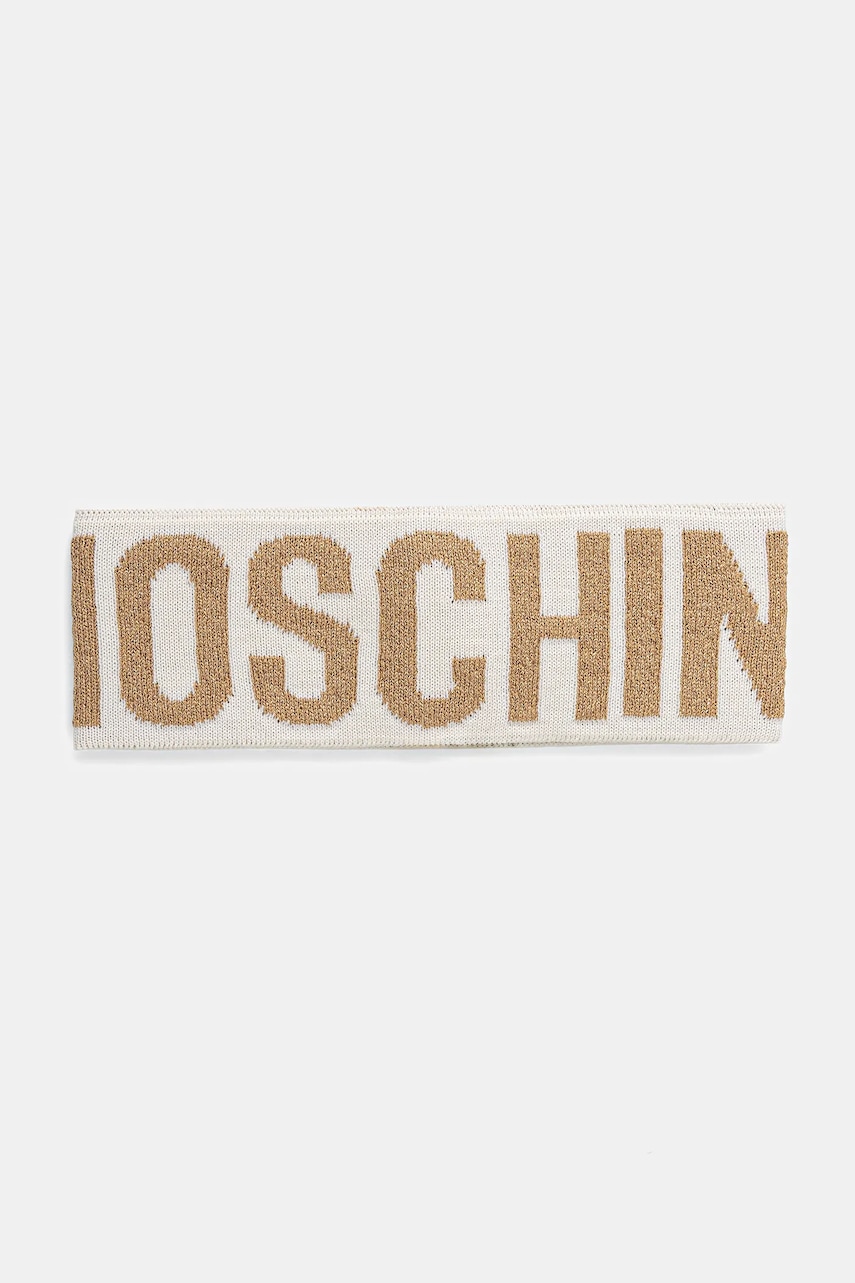 Moschino bentiță din lână culoarea negru, M2338 65216