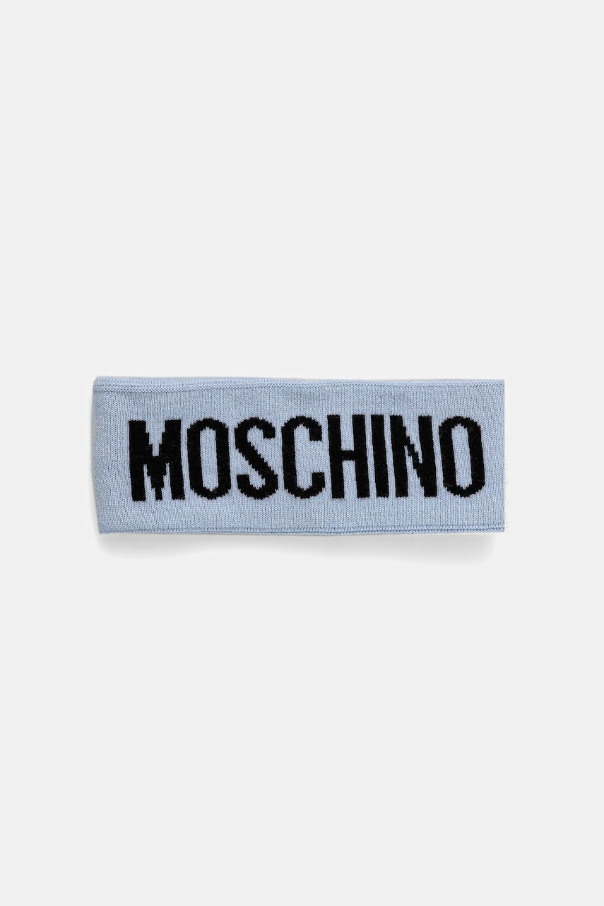 Moschino bentiță din lână culoarea negru, M2355 65235