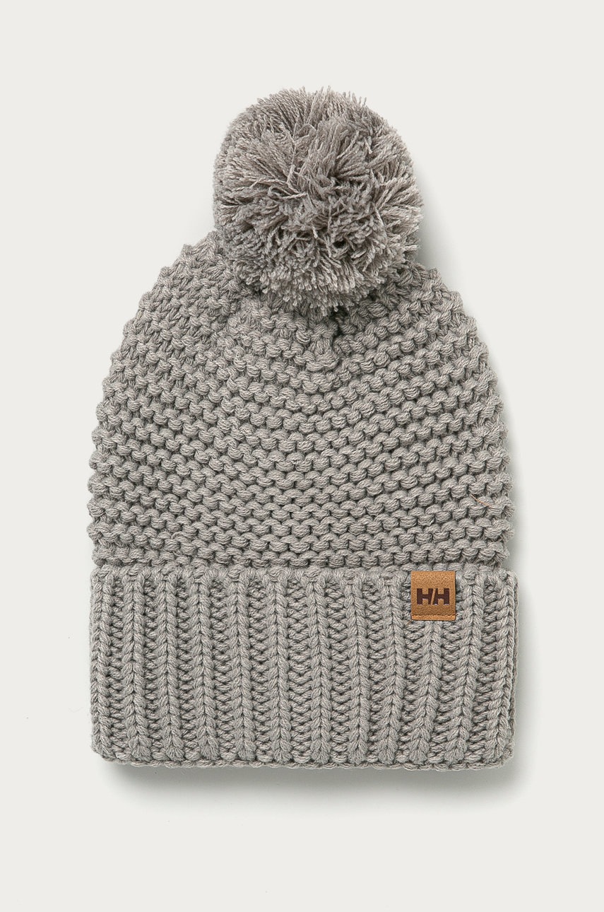 

Шапка Helly Hansen Calgary Chunky цвет серый из толстого трикотажа 67266-065