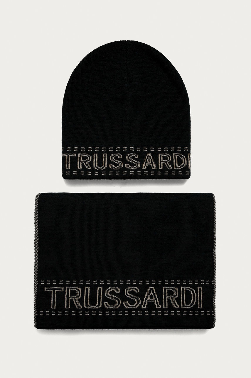 Trussardi Jeans - Palarie si esarfa
