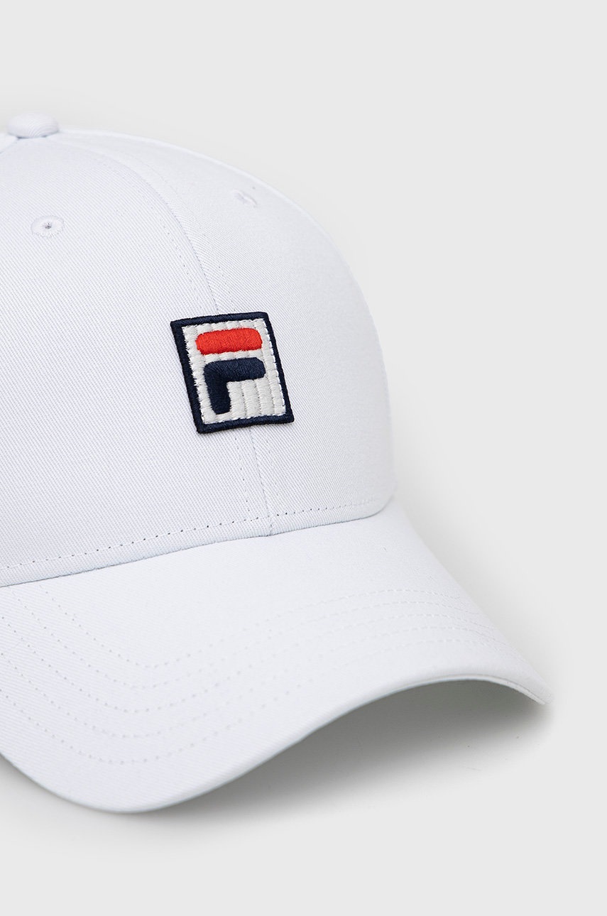 

Кепка Fila цвет белый с аппликацией