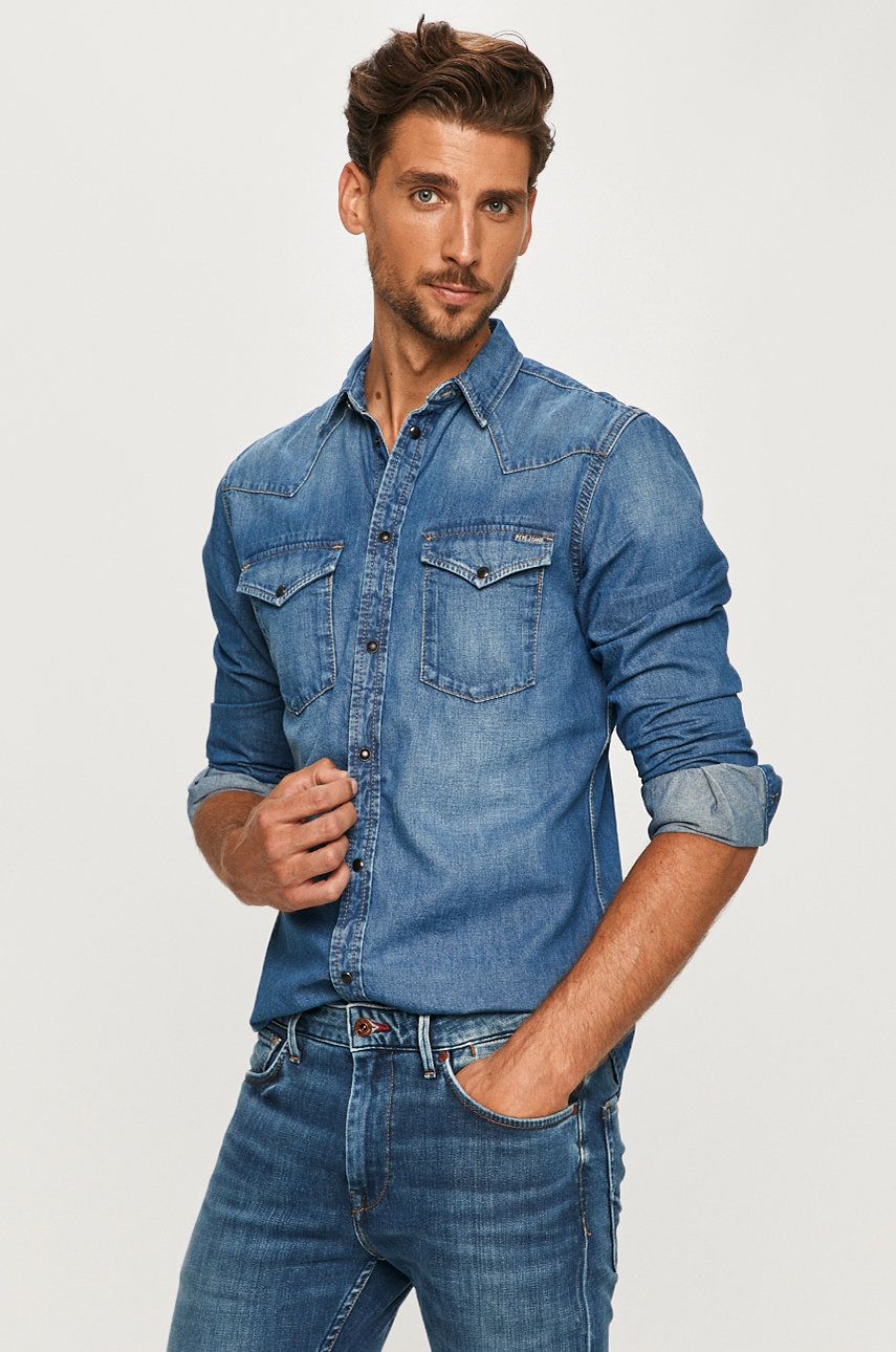 Pepe Jeans - Camasa jeans Noah