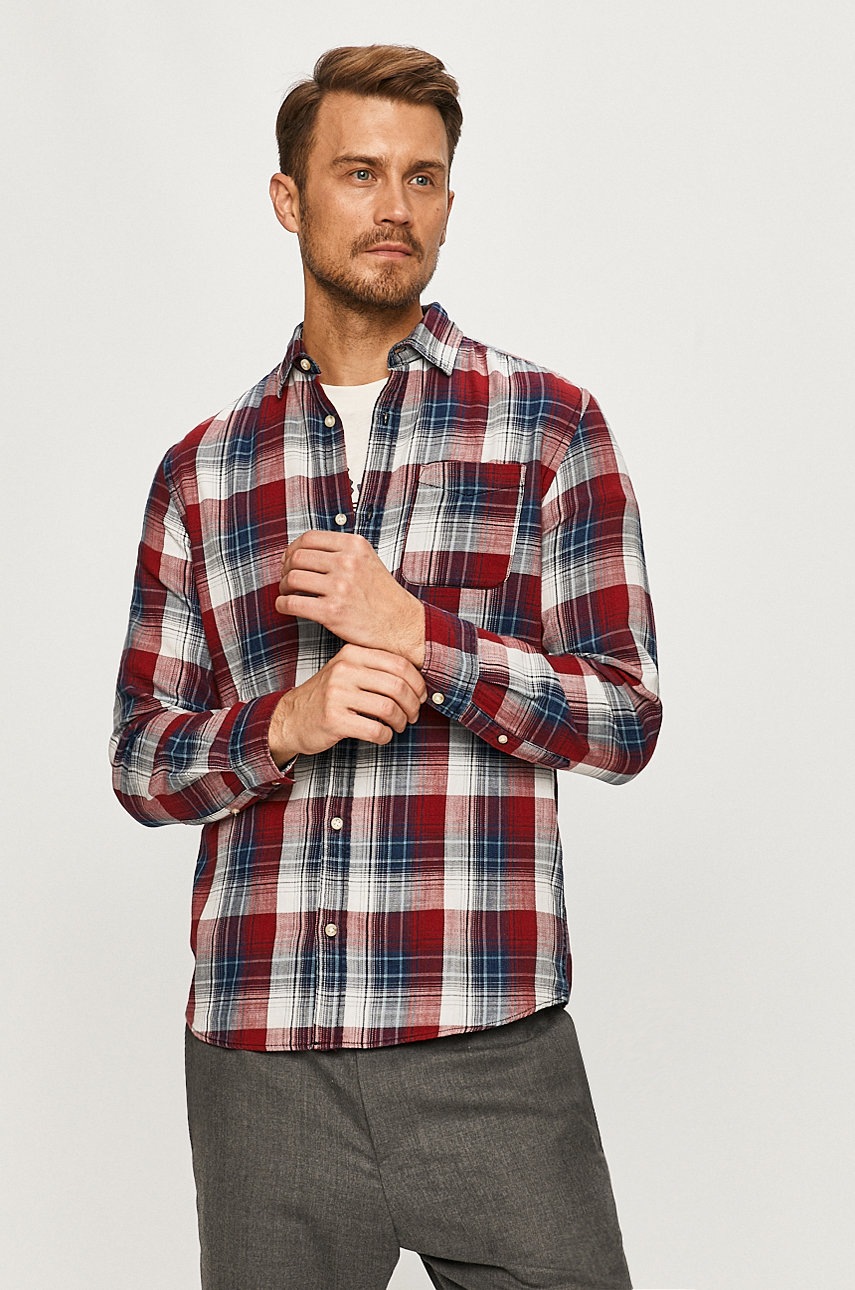 

Produkt by Jack & Jones - Хлопковая рубашка, Тёмно-синий