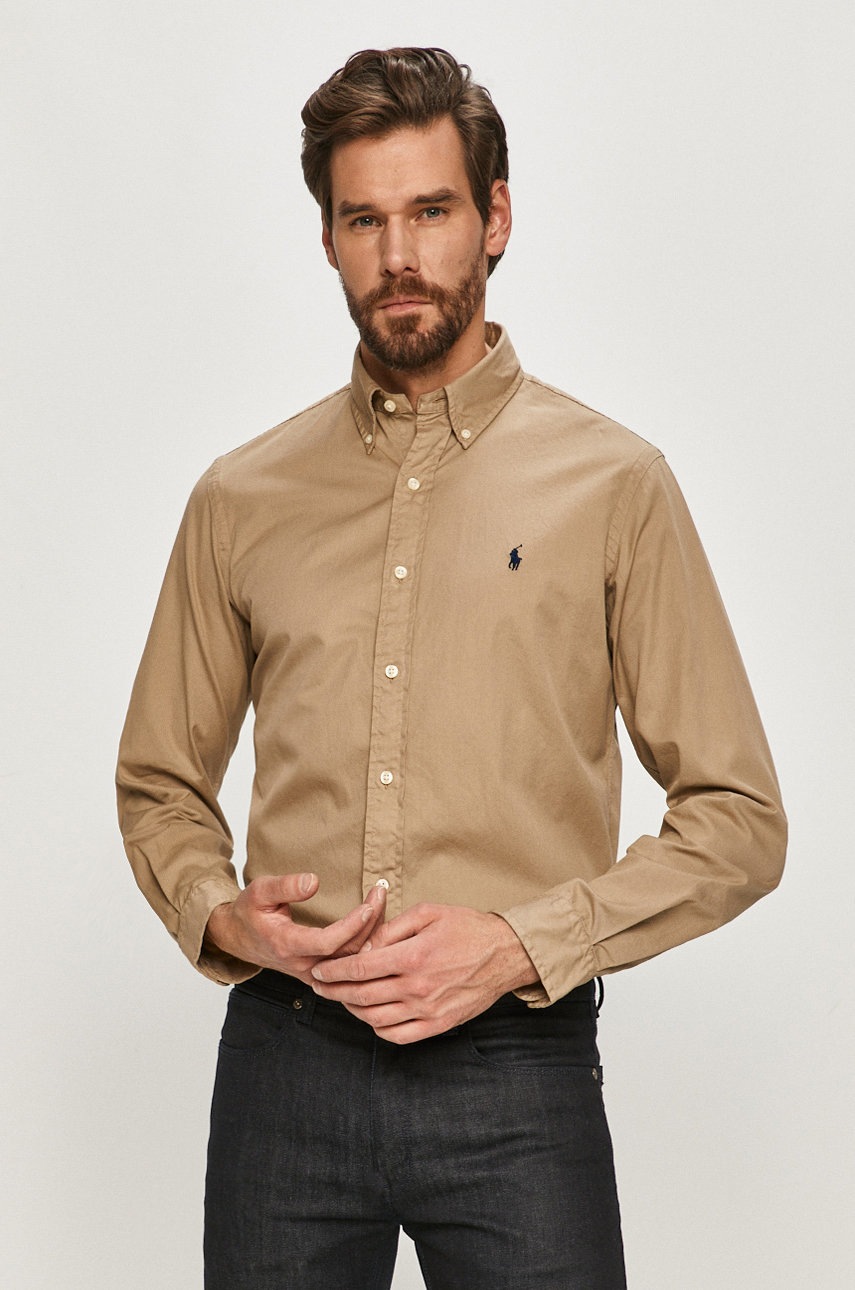 

Polo Ralph Lauren - Хлопковая рубашка, Бежевый