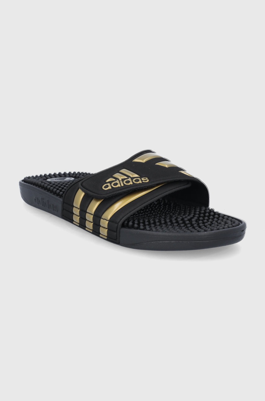 Παντόφλες adidas NHL Pittsburgh Penguins Addisage EG6517 ανδρικός, χρώμα: μαύρο IL3431 EG6517 φωτογραφία