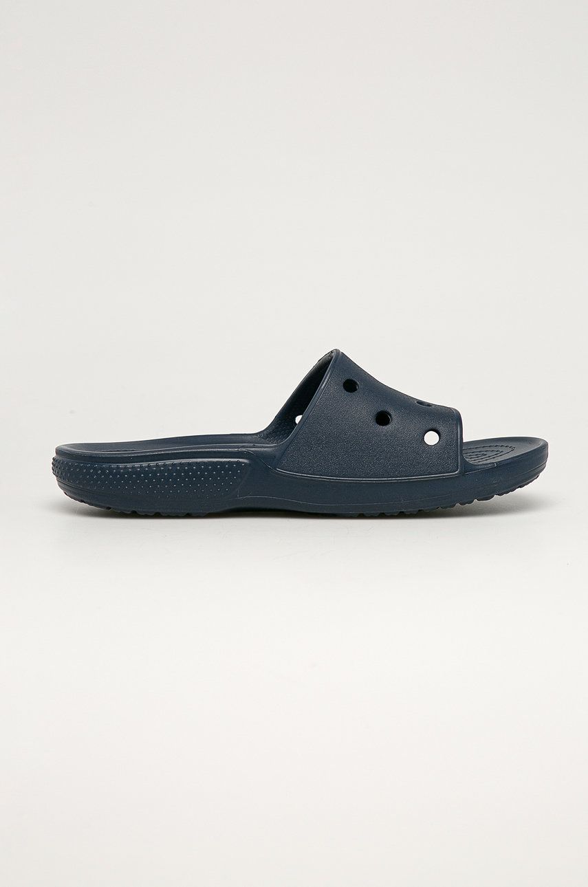 Crocs papuci Classic Slide bărbați, culoarea bleumarin 206121