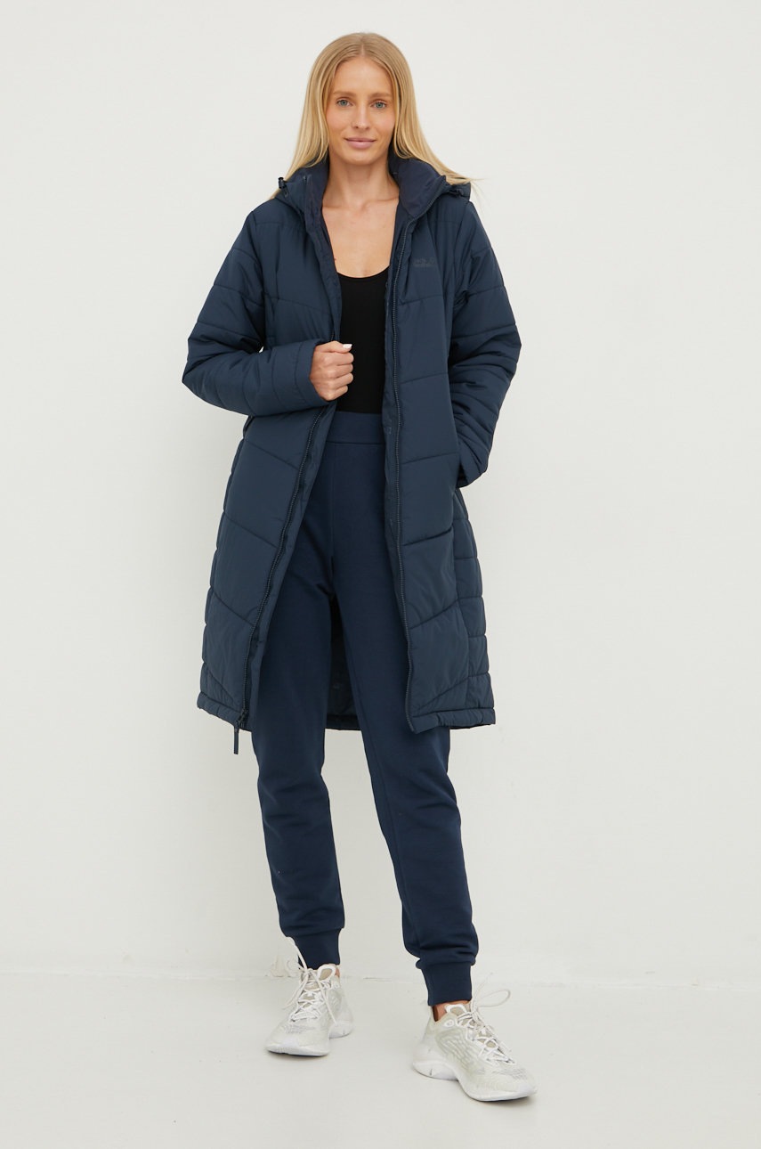 

Куртка Jack Wolfskin жіноча колір синій зимова
