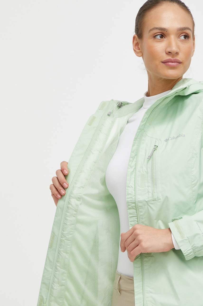 Μπουφάν Columbia Pouring Adventure II χρώμα πράσινο 1760071 φωτογραφία