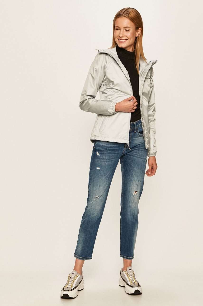 

Куртка-дощовик Columbia Ulica Jacket жіноча колір сірий перехідна