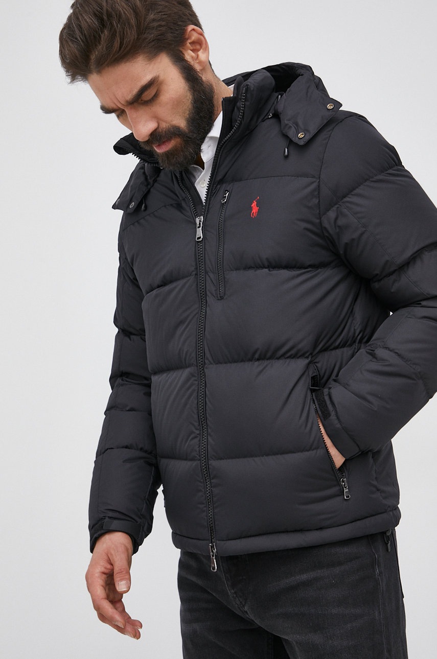 

Пухова куртка Polo Ralph Lauren чоловіча колір чорний зимова