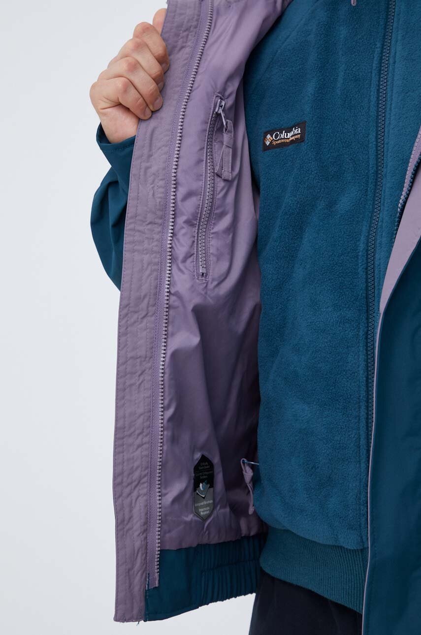 Μπουφάν Columbia χρώμα: τιρκουάζ φωτογραφία