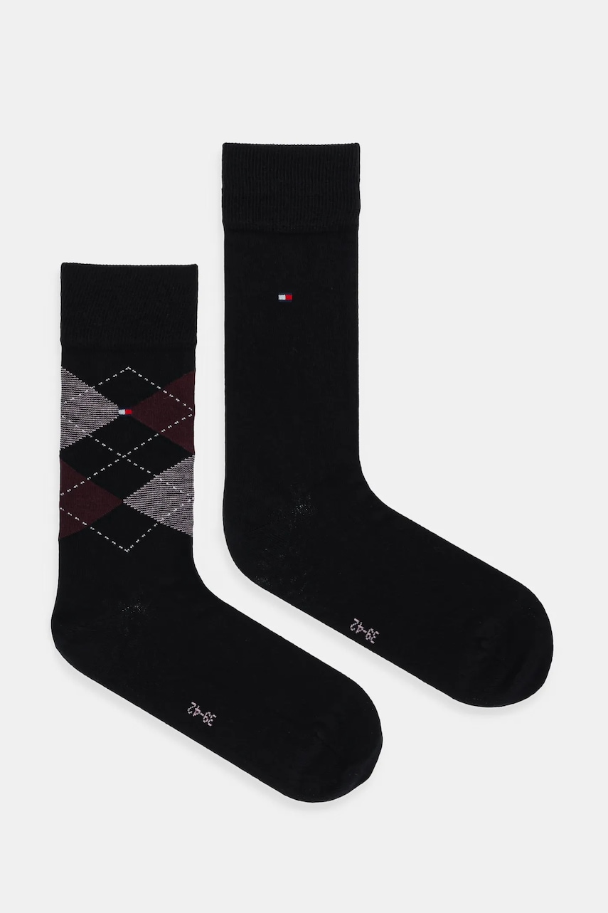 Levně Ponožky Tommy Hilfiger 2-pack tmavomodrá barva, 100001495