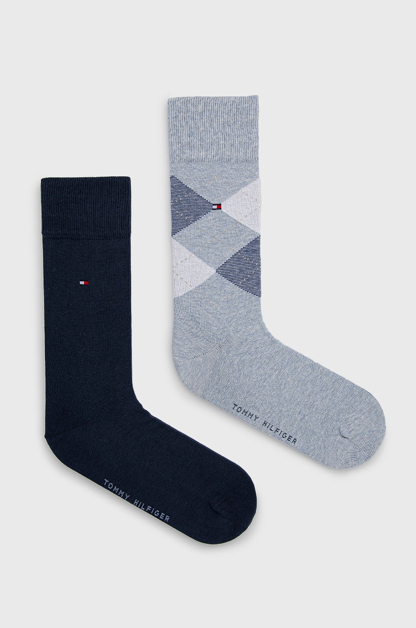 

Чорапи Tommy Hilfiger (2 чифта) мъжки в тъмносиньо, Тъмносин