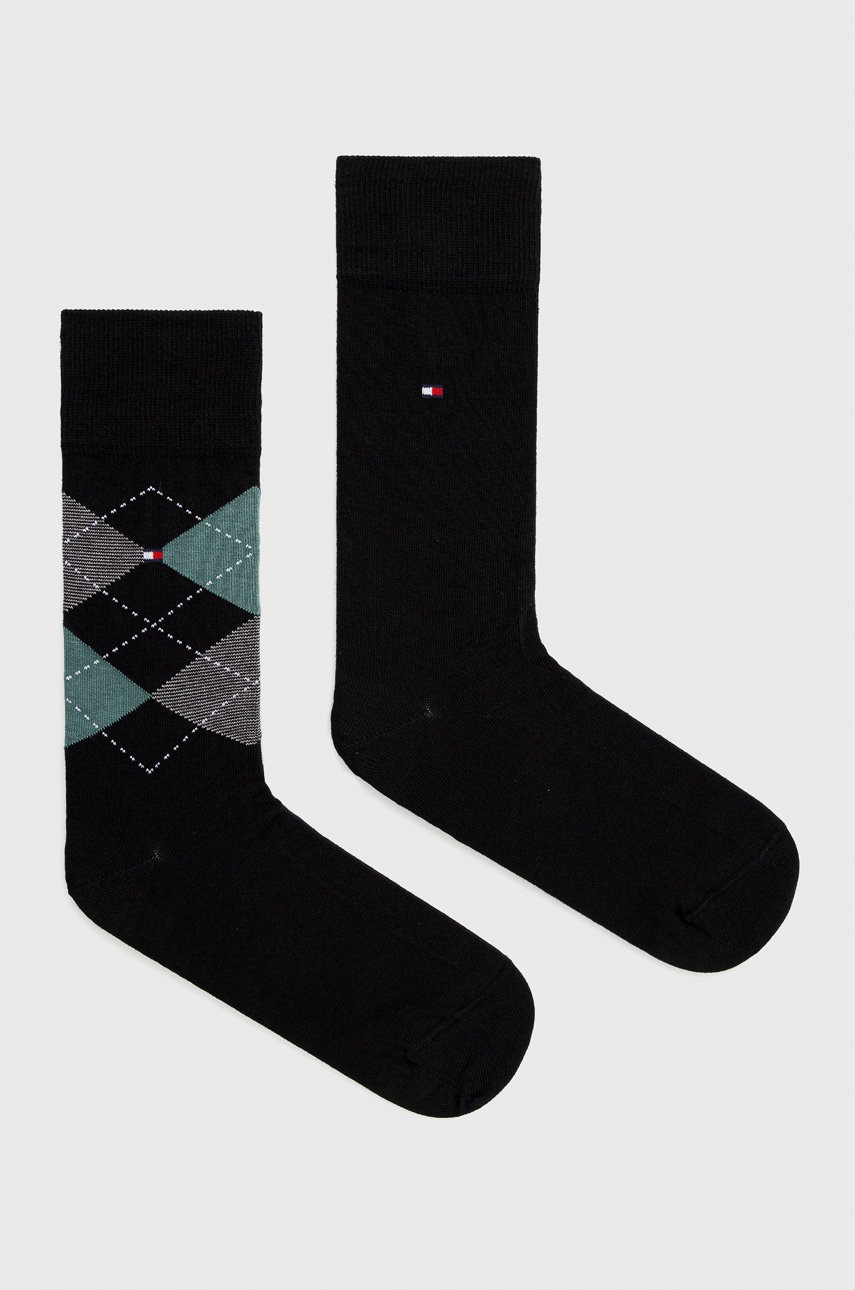 

Tommy Hilfiger - Чорапи (2-pack), Черен