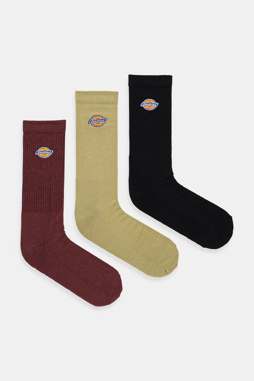 Dickies șosete (3-pack) culoarea bordo, DK0A4X82