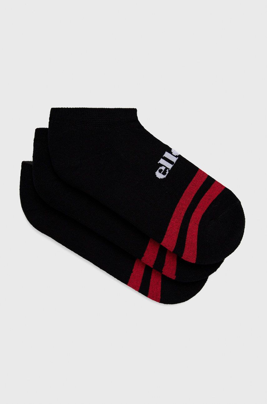 Ellesse - Ponožky (3-pack) SAAC0876-BLACK - černá -  76% Bavlna