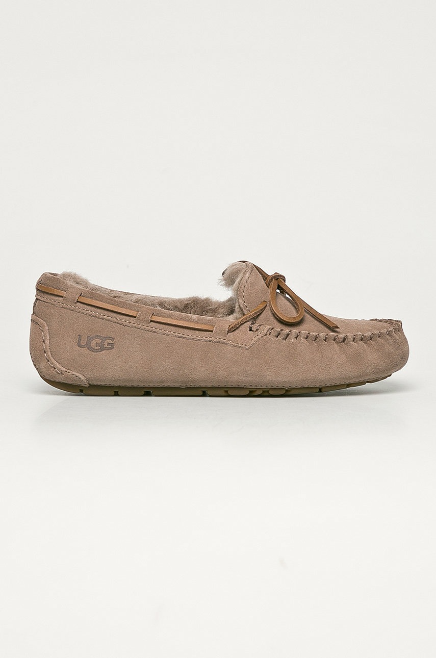 

UGG - Велурени чехли Dakota, Кафяв